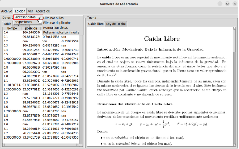 Transformaciones de datos disponibles en NovaLabUD.