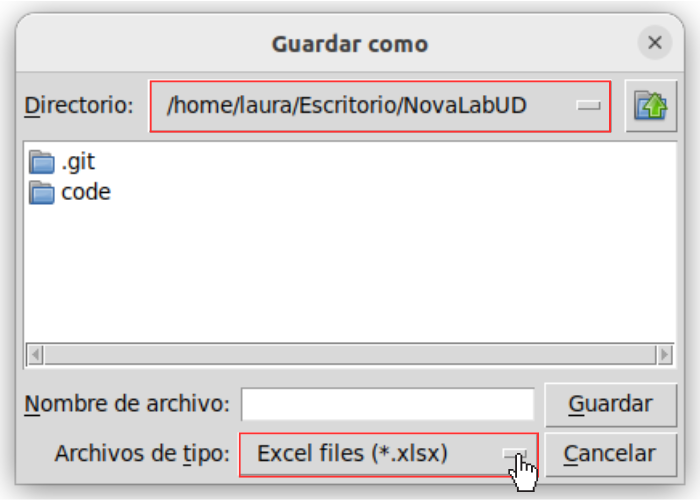 Proceso de exportación.